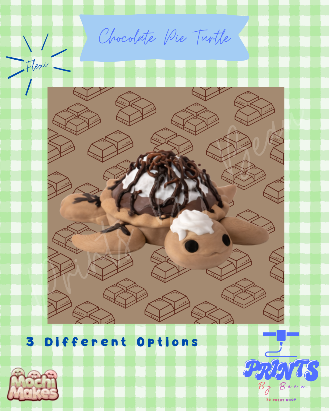 🍫 🥧 Chocolate Pie Turtle 🥧 🍫