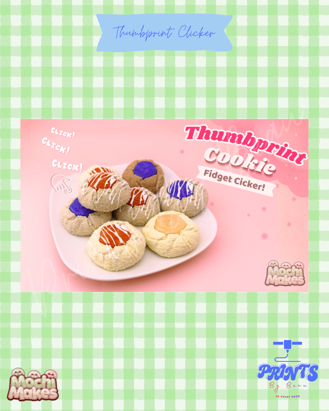 🍪 Thumbprint Cookie Fidget Clicker 🍪