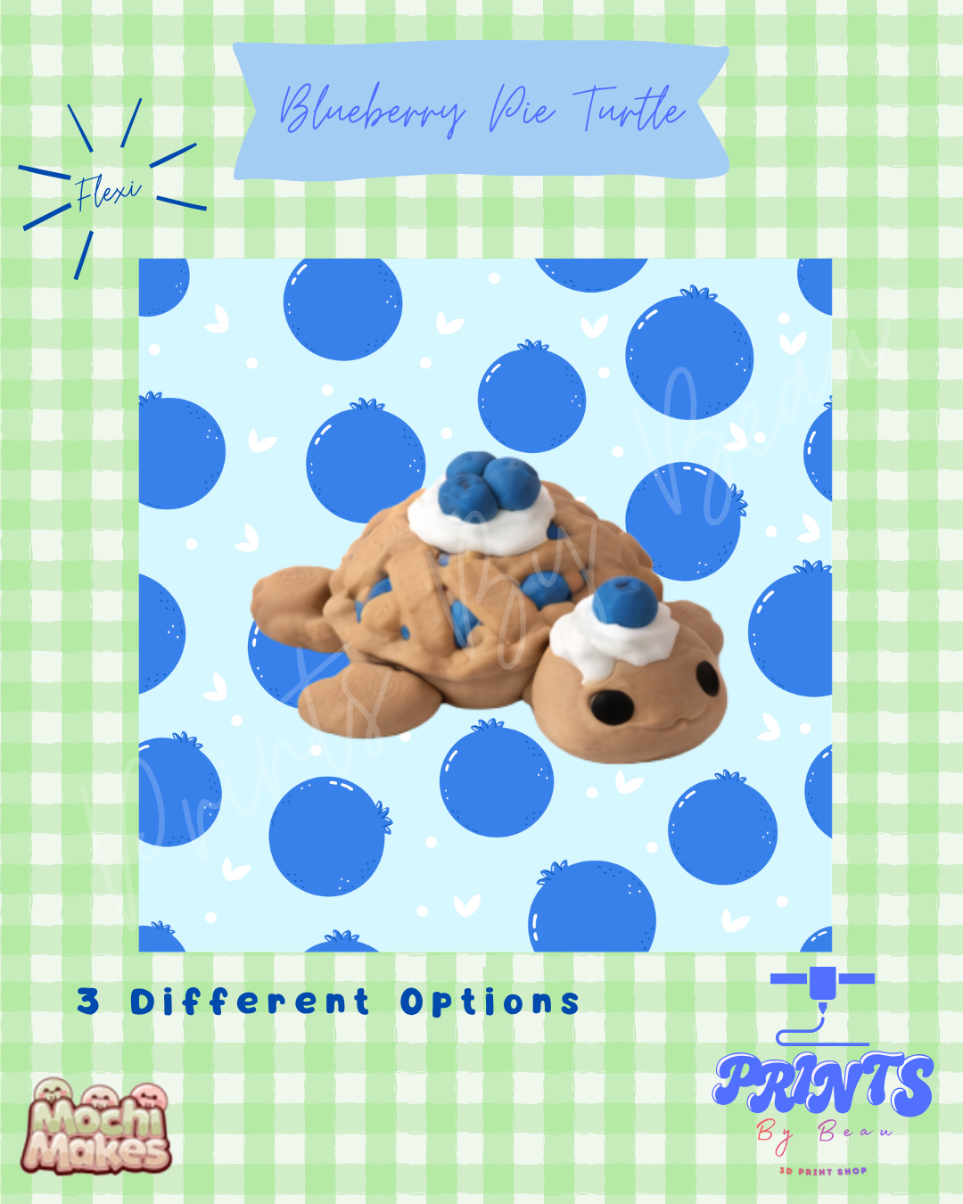 🫐 🥧 Blueberry Pie Turtle 🥧 🫐